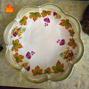 Antique Serving Bowl. Empire China Bowl. 4227 Fall Deco
